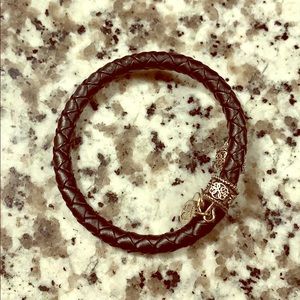 Alex and Ani Black and Sliver Bracelet